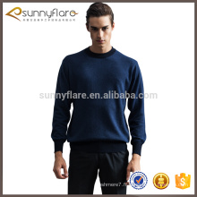 Hommes bleu pull en cachemire vente